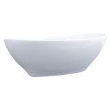 Above Counter Bathroom Vanity Oval Ceramic Basin - 45-Degree Angle
