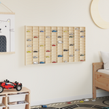 Wall Display Case Beige 98 x 4,5 x 55 cm Engineered Wood - Top-Down View