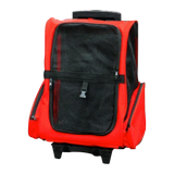 Dog Pet Safety Transport Carrier Backpack Trolley - Top-Down View
