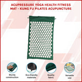 Acupressure Yoga Health Fitness Mat - Kung Fu Pilates Acupuncture - Side View