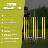 Agility Slalom Training Poles Soccer Rugby Set - Extra Image