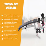 Foldable Incline Sit Up Bench for Home Gym Ab Workout Training - Side View