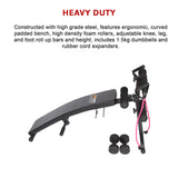 Foldable Incline Sit Up Bench for Home Gym Ab Workout Training
