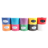 10 Rolls Muscle & Injury Kinesiology Sports Tape 5m x 5cm &ndash; Waterproof Support - Top-Down View