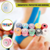 10 Rolls Muscle & Injury Kinesiology Sports Tape 5m x 5cm &ndash; Waterproof Support