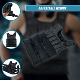 Adjustable Weighted Vest - 20 KG - Top-Down View