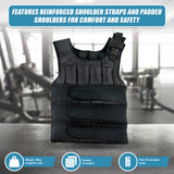 Adjustable Weighted Vest - 20 KG - Close-Up Angle