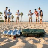 Deluxe Boules Bocce 8 Alloy Ball Set - Front View
