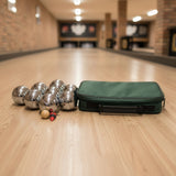 Deluxe Boules Bocce 8 Alloy Ball Set - Side View