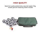 Deluxe Boules Bocce 8 Alloy Ball Set - 45-Degree Angle