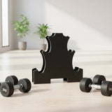 12kg Dumbbell Weights Set with Rack for Home Gym Training - Front View