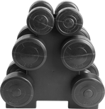 12kg Dumbbell Weights Set with Rack for Home Gym Training