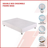 Double Bed Ensemble Frame Base - Side View