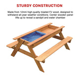 Sand & Water Wooden Picnic Table - Extra Image
