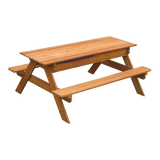 Sand & Water Wooden Picnic Table - Side View