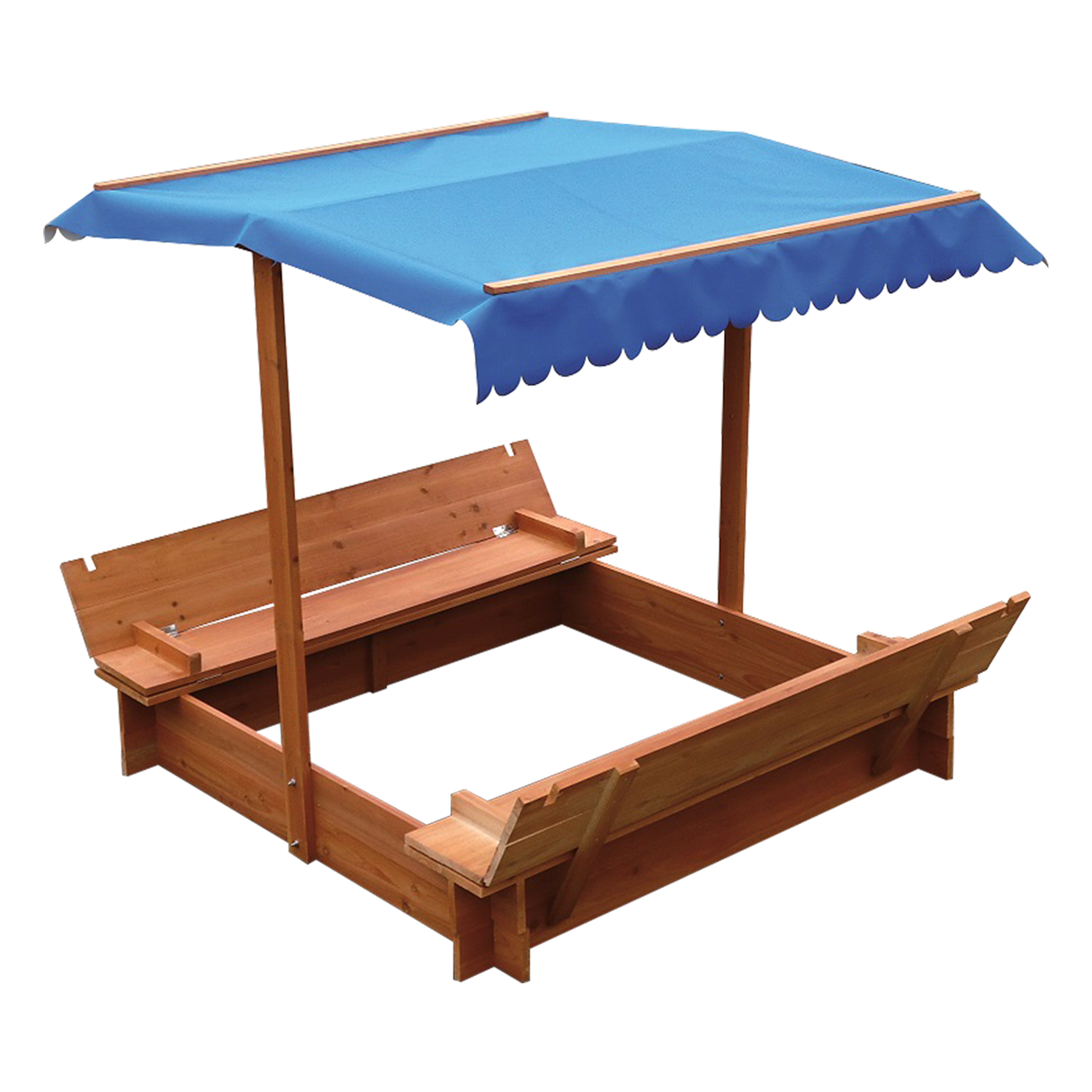 Kids Wooden Toy Sandpit with Canopy