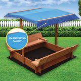 Kids Wooden Toy Sandpit with Canopy - Extra Image