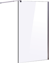 1000 x 2000mm Frameless 10mm Safety Glass Shower Screen - Top-Down View