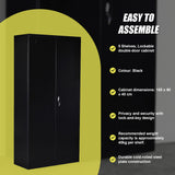 Two-Door Shelf Office Gym Filing Storage Locker Cabinet Safe - Extra Image