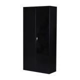Two-Door Shelf Office Gym Filing Storage Locker Cabinet Safe - Side View