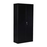 Two-Door Shelf Office Gym Filing Storage Locker Cabinet Safe - Rear View