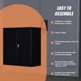 Two-Door Shelf Office Gym Filing Storage Locker Cabinet Safe - Extra Image