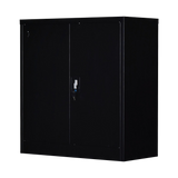 Two-Door Shelf Office Gym Filing Storage Locker Cabinet Safe - Side View