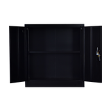 Two-Door Shelf Office Gym Filing Storage Locker Cabinet Safe
