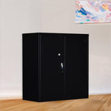 Two-Door Shelf Office Gym Filing Storage Locker Cabinet Safe - 45-Degree Angle