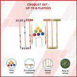 Croquet Set - Up to 6 Players - Close-Up Angle