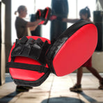 2 x Thai Boxing Punch Focus Gloves Kit Training Red & Black Pads
