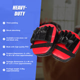 2 x Thai Boxing Punch Focus Gloves Kit Training Red & Black Pads