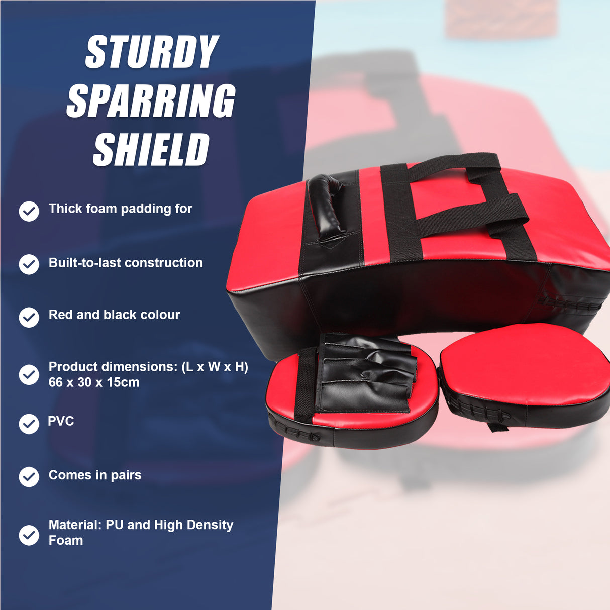 Kickboxing Shield & Punching Pad Combo &ndash; Sparring Training Strike Set