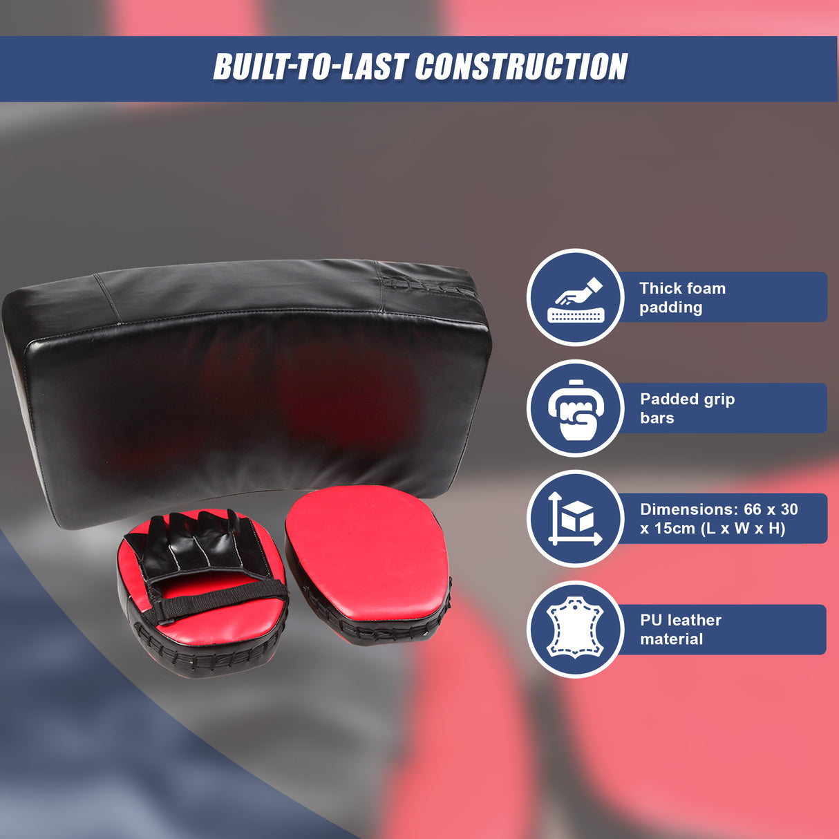 Kickboxing Shield & Punching Pad Combo &ndash; Sparring Training Strike Set