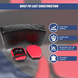 Kickboxing Shield & Punching Pad Combo &ndash; Sparring Training Strike Set - Close-Up Angle