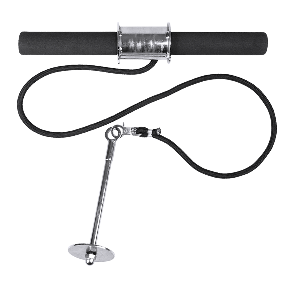 Forearm Wrist Grip Strength Roller Exercise Bar Home Gym Training