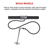 Forearm Wrist Grip Strength Roller Exercise Bar Home Gym Training