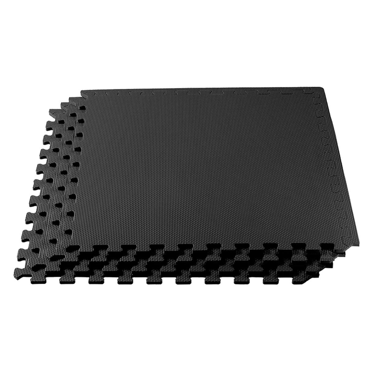 4 Tiles EVA Interlocking Gym Floor Mats &ndash; Home Fitness Puzzle Exercise Mat Set