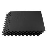 4 Tiles EVA Interlocking Gym Floor Mats &ndash; Home Fitness Puzzle Exercise Mat Set
