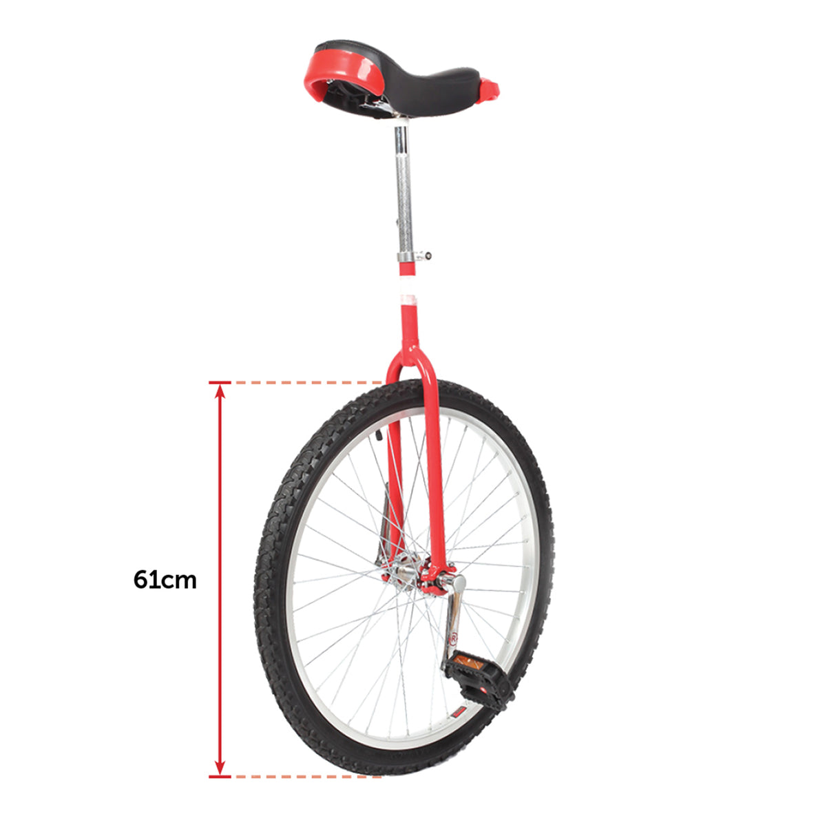 24 Inch Pro Circus Unicycle for Performance Training Indoor Show Use