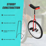 24 Inch Pro Circus Unicycle for Performance Training Indoor Show Use - Side View