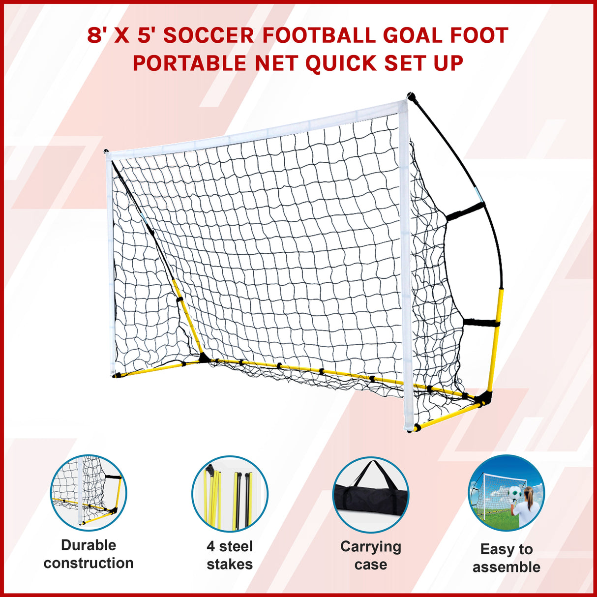 Portable Soccer Goal 8' x 5'