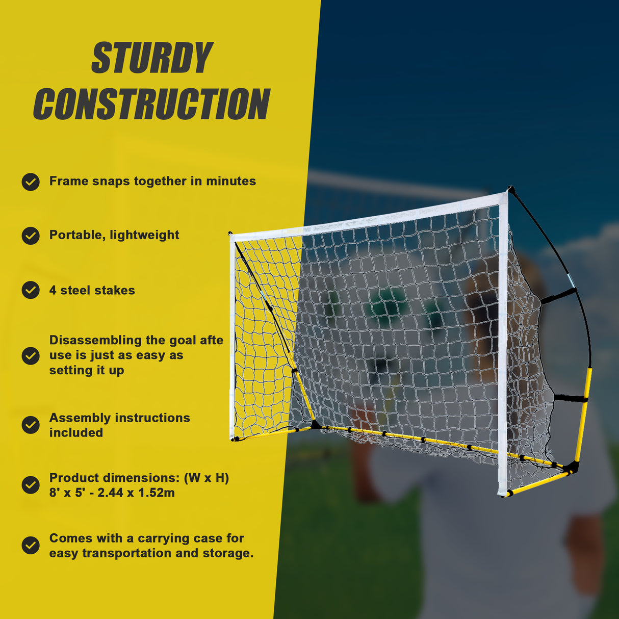 Portable Soccer Goal 8' x 5'