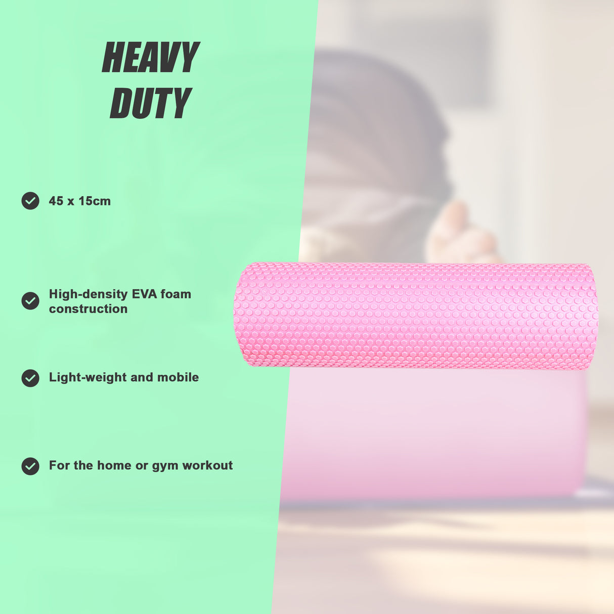 Yoga Foam Roller 45 x 15 cm