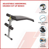 Adjustable Abdominal Crunch Sit Up Bench - Front View