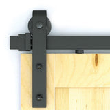 Sliding Barn Door Hardware - Top-Down View