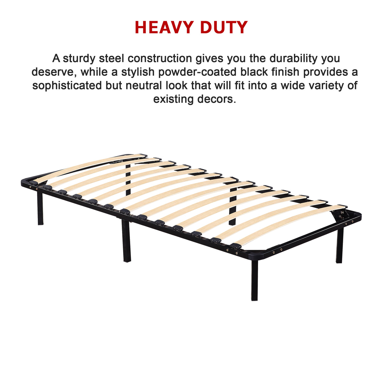 Single Metal Bed Frame - Bedroom Furniture