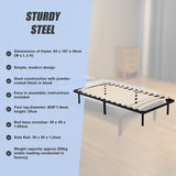 Single Metal Bed Frame - Bedroom Furniture - Extra Image