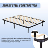 Double Metal Bed Frame - Bedroom Furniture - Close-Up Angle