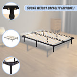 Double Metal Bed Frame - Bedroom Furniture - Low Angle